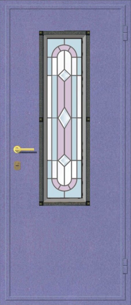 Витраж для входной двери Кристалл