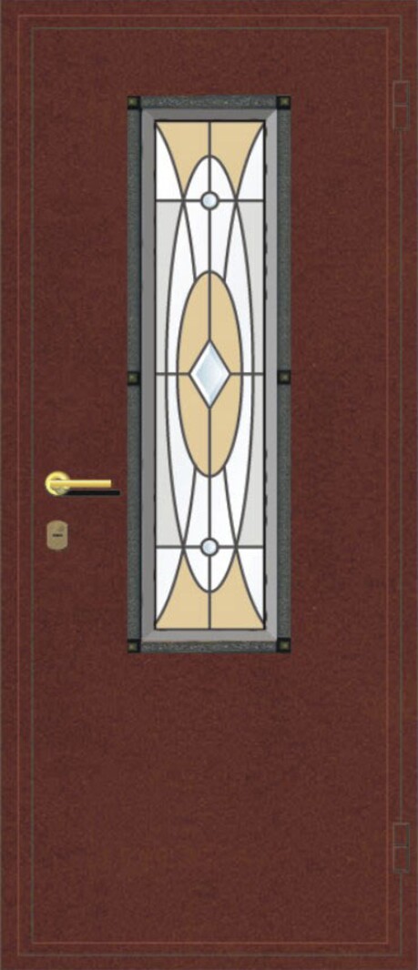 Витраж для входной двери Классик - 2
