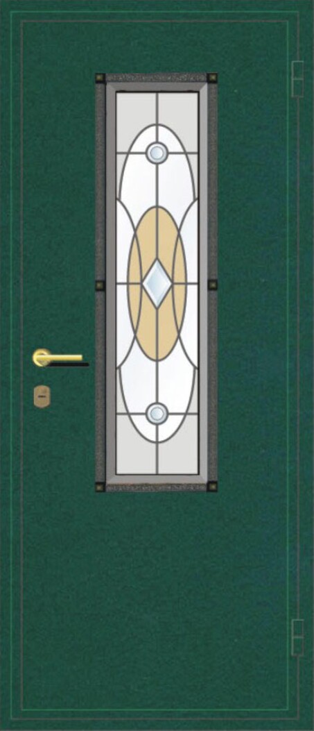 Витраж для входной двери Классик - 3